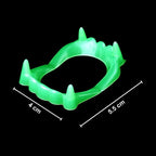 Set Dientes Y 5 Dedos Fluorescente De Vampiro Disfraz Para Halloween - Louicid
