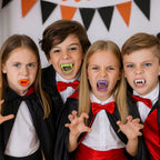Dientes Vampiro Multicolor 12pzas Fiesta Halloween - Louicid