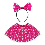 Disfraz Minnie Falda Con Cintillo Rosado Para Niñas Disney - Louicid