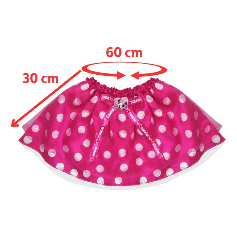 Disfraz Minnie Falda Rosado Para Niñas Disney Medidas - Louicid
