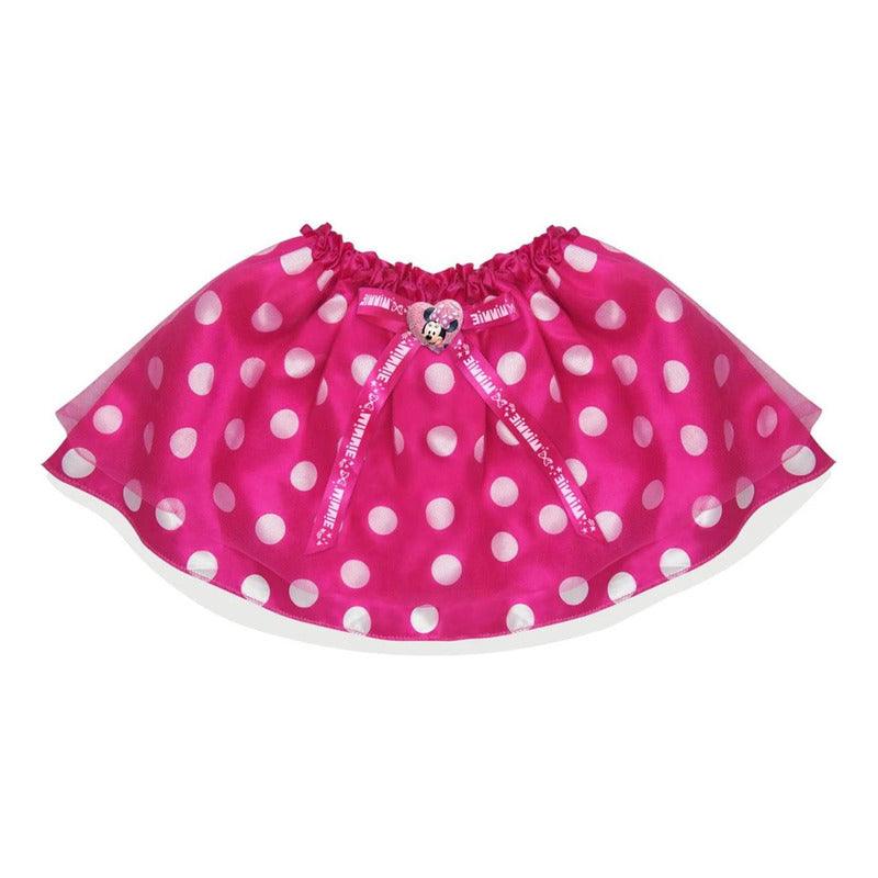 Disfraz Minnie Falda Rosado Para Niñas Disney - Louicid