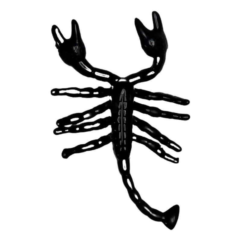 Pack 12 Escorpiones Negras & Naranja Decoración Halloween - Louicid