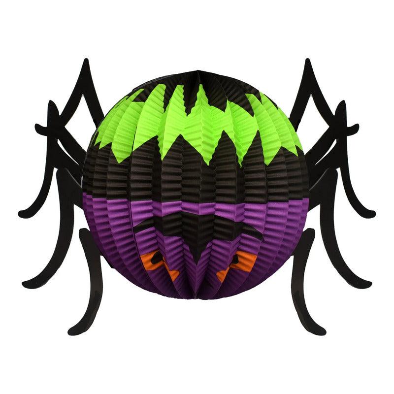 Esfera Araña Papel 42x21cm Decoración Para Halloween - Louicid