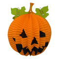 Esfera Calabaza De Papel 15x12.5cm Decoración Para Halloween - Louicid