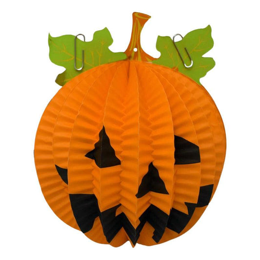 Esfera Calabaza De Papel 15x12.5cm Decoración Para Halloween - Louicid
