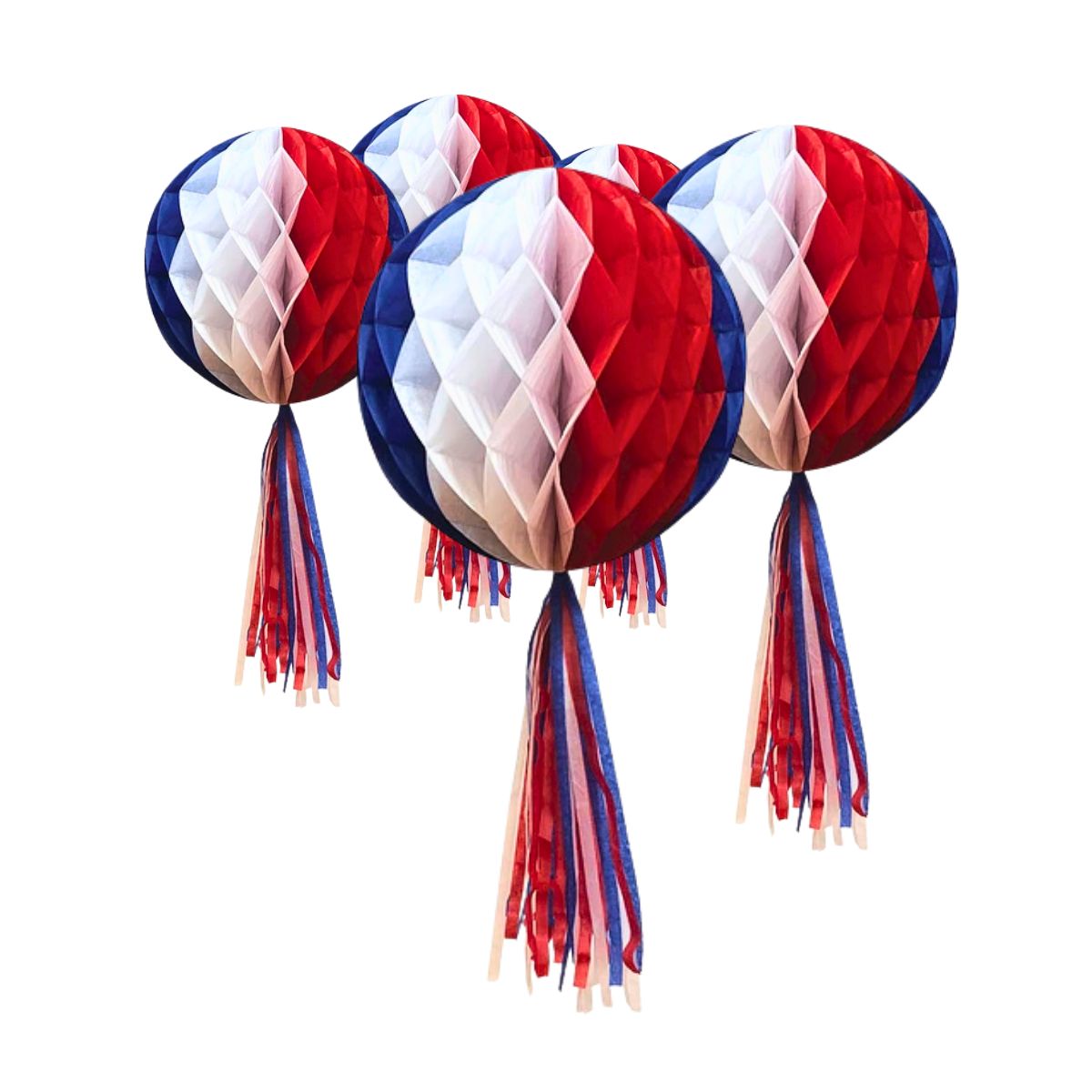 Esferas Tricolor Con Tirantes 28cm Fiestas Patrias Medidas -Louicid