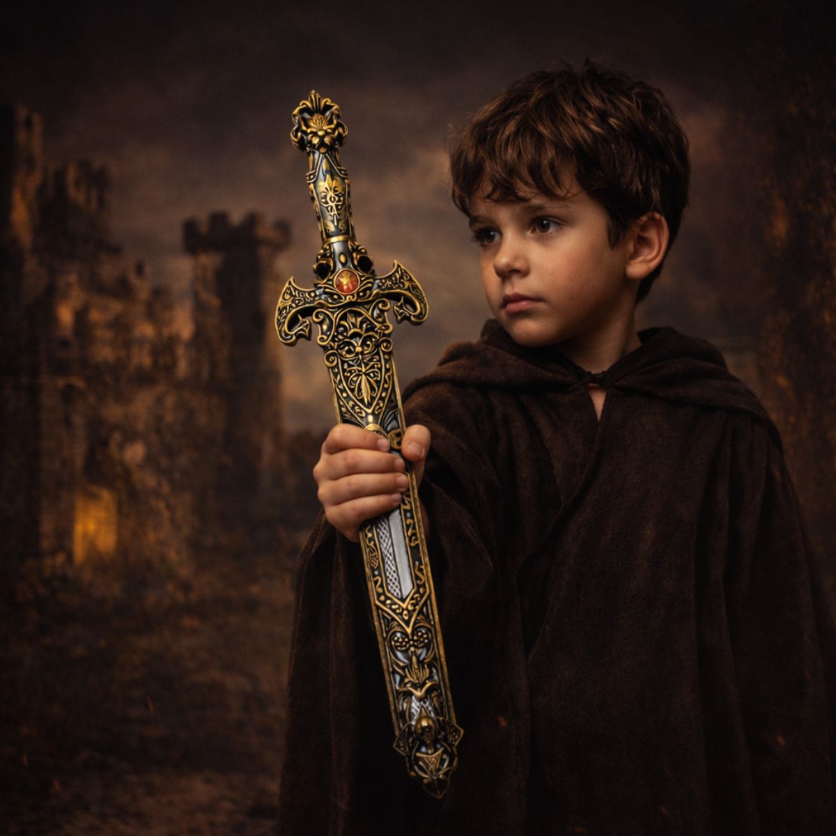 Espada Caballero Con Funda 53 cm Disfraz Infantil - Louicid