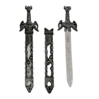 Espada medieval de plástico con funda para niños, 54 cm - Louicid