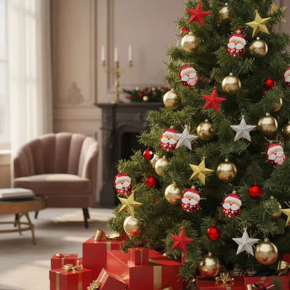 Estrellas Tricolor Adorno Navidad en arbolito - Louicid