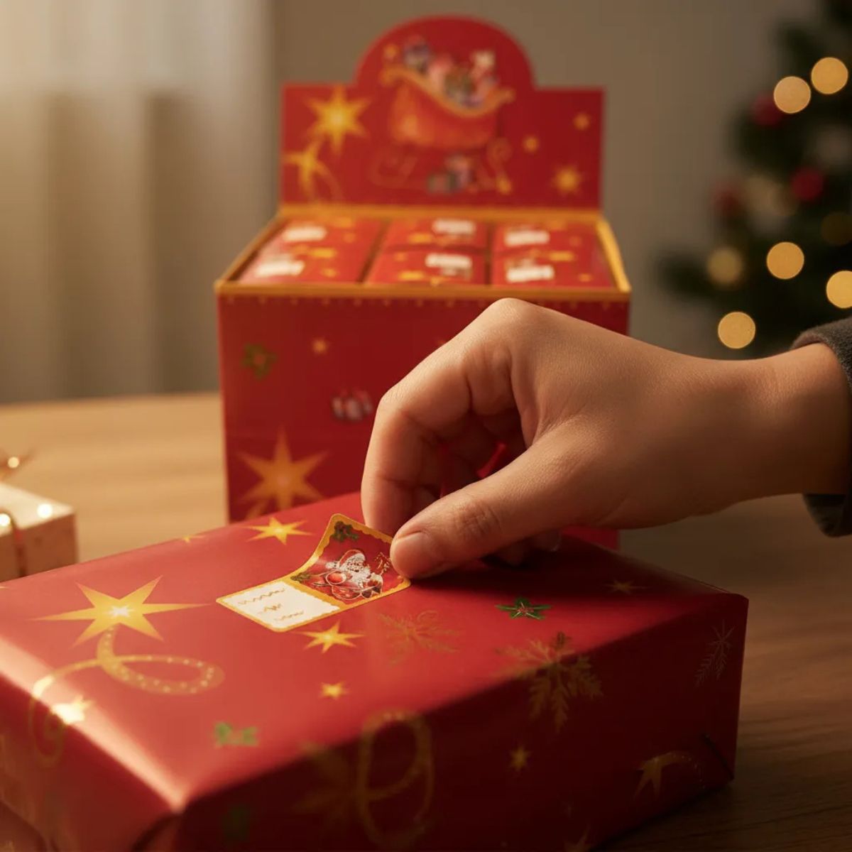 Etiquetas Regalos Navidad Viejo Pascuero - Louicid