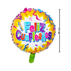 Globo Foil Feliz Cumpleaños 45cm Medidas - Louicid