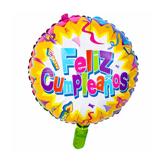 Globo Foil Feliz Cumpleaños 45cm - Louicid