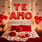 Globo Metalizado Te Amo 40cm Rojo Celebración - Louicid