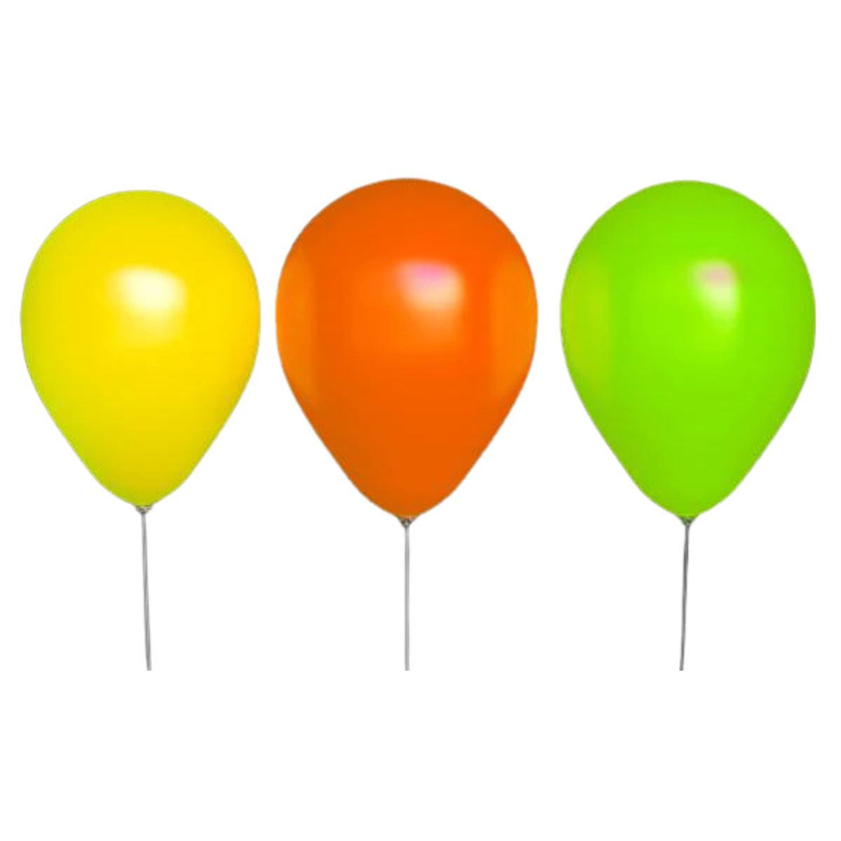Globos Fluor 25pzs Tricolor Surtido 23cm - Louicid