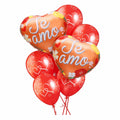 Globos Foil Corazón Te Amo 7 Piezas - Louicid