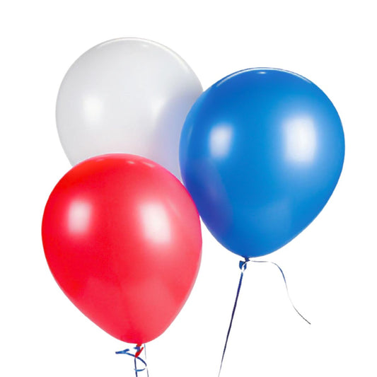 Globos Lisos Tricolor 25pzs Fiestas Patrias - Louicid