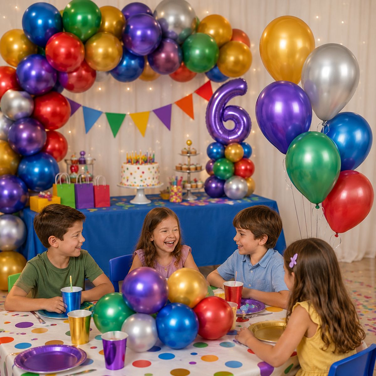 Globos Metalizados Surtidos 25 Piezas Cumpleaños Infantil - Louicid