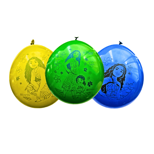Set 12 Globos Látex Moana 2 Para Cumpleaños - Louicid