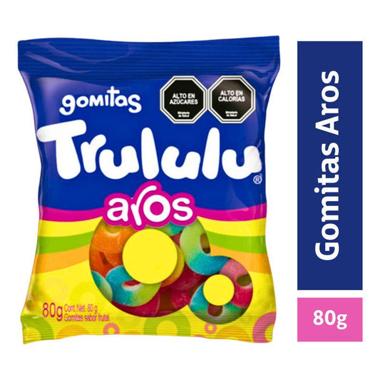 Gomitas Trululu Aros Sabores Frutales Bolsa De 80gr - Louicid