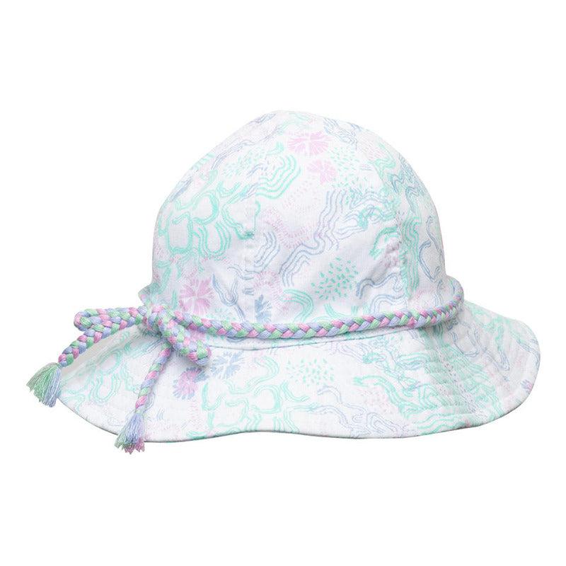 Gorro Bebe Niña Full Diseño Floreal - Louicid