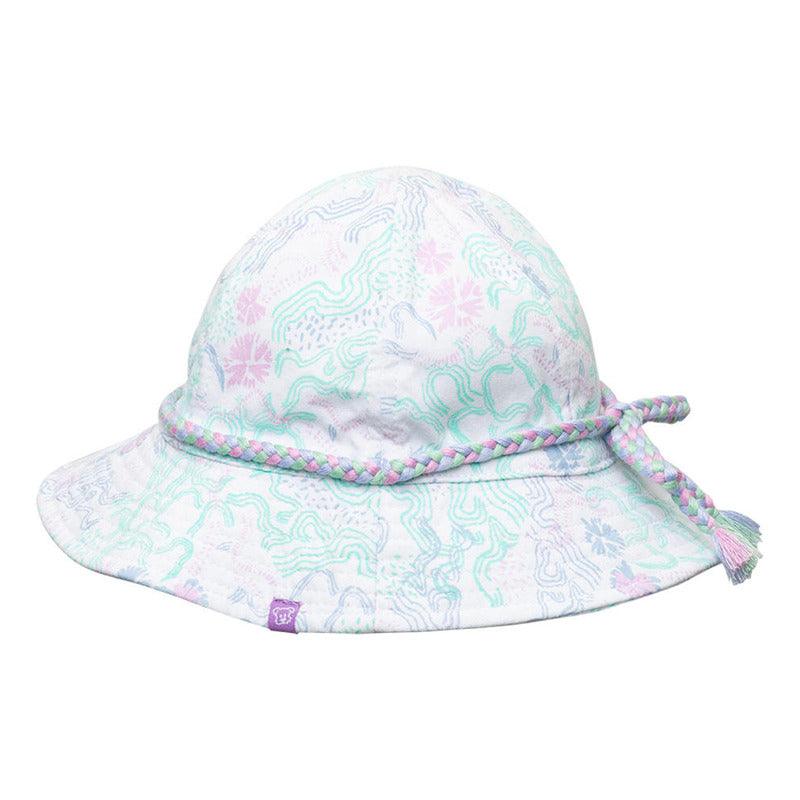 Gorro Bebe Niña Full Diseño Floreal - Louicid