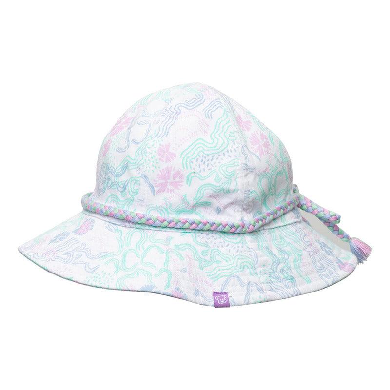 Gorro Bebe Niña Full Diseño Floreal - Louicid
