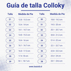 Guia de talla calzado Colloky