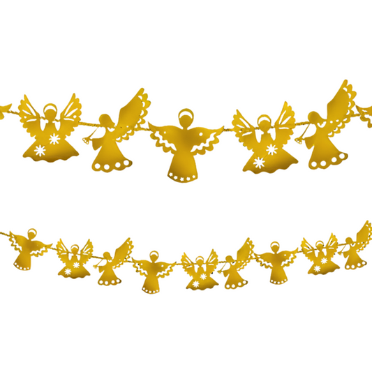Guirnalda Angeles Dorados 3mts para Fiestas Religiosas - Louicid