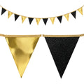 Guirnalda Banderines Negro Dorado 3m - Louicid