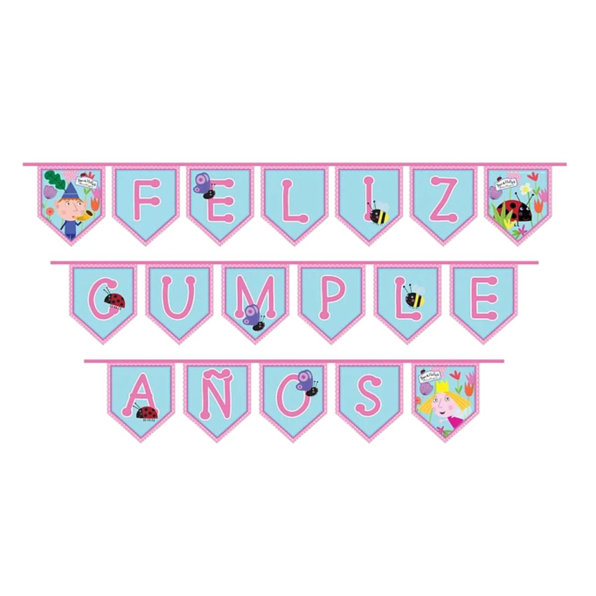 Guirnalda Ben & Holly Feliz Cumpleaños - Louicid
