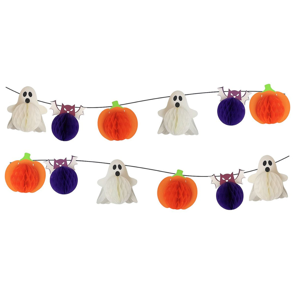 Guirnalda Calabaza Murcielago Fantasma Halloween - Louicid