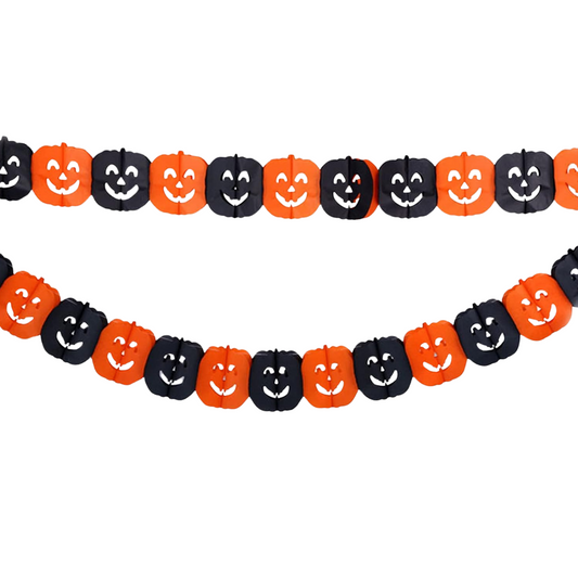 Guirnalda Calabazas Naranjo Negro 3mts - Louicid