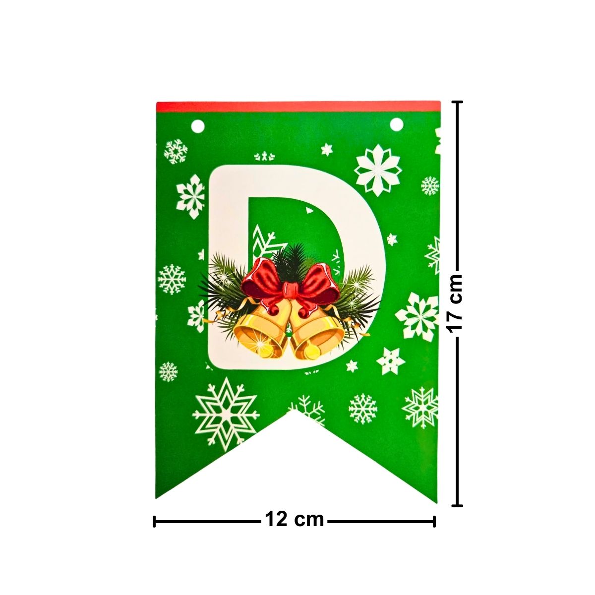 Guirnalda Feliz Navidad Banderines 3mts Letra D Medidas - Louicid