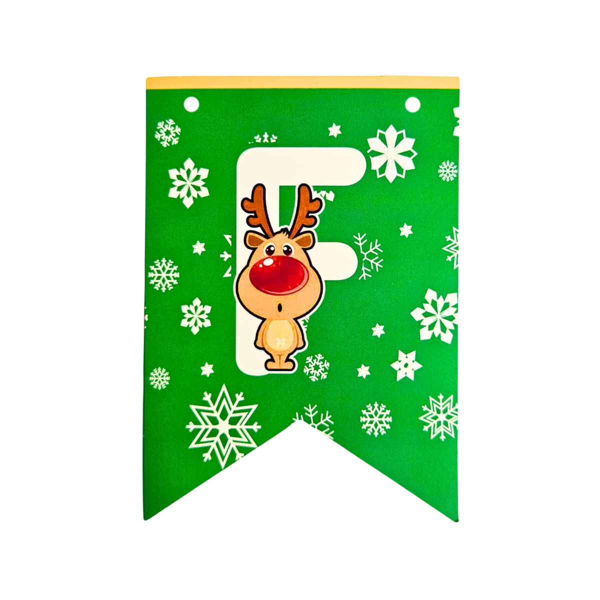 Guirnalda Feliz Navidad Banderines 3mts Letra F - Louicid