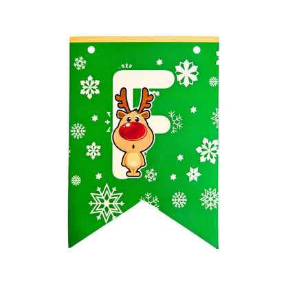 Guirnalda Feliz Navidad Banderines 3mts Letra F - Louicid