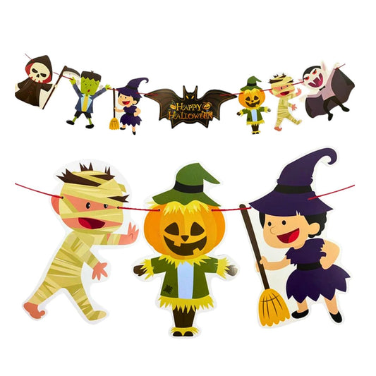 Guirnalda Halloween 3mts Con Figuras - Louicid
