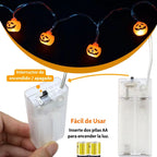 Guirnalda Luces 16 Calabazas Halloween Instrucciones - Louicid