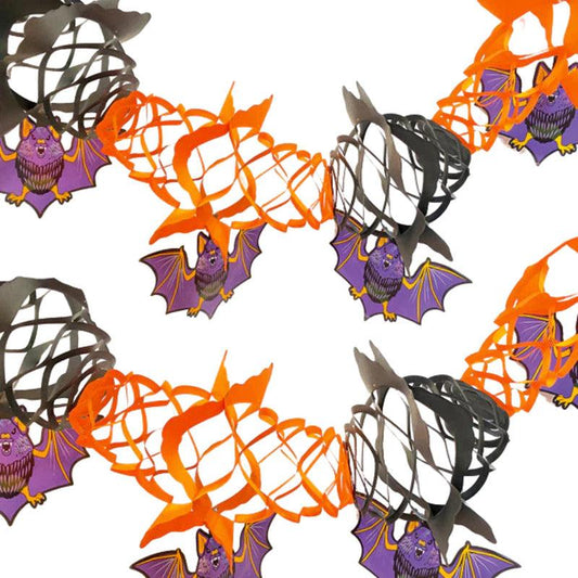 Guirnalda Murciélago Colgante 2mts Decoración Para Halloween - Louicid