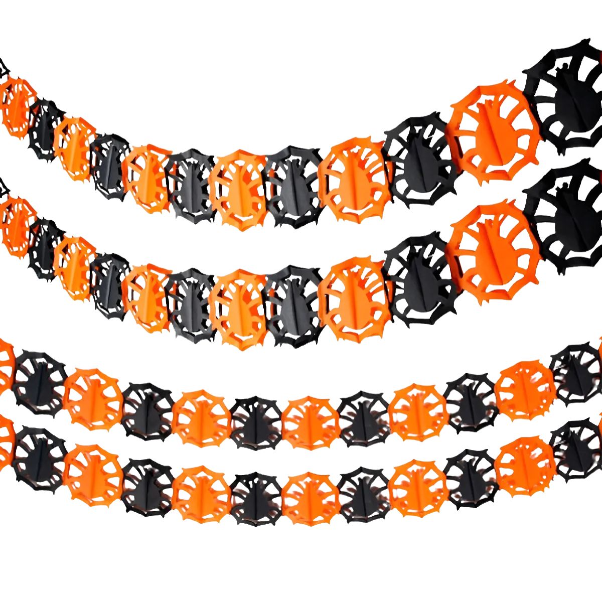 Guirnalda Papel Araña Halloween 3mts - Louicid