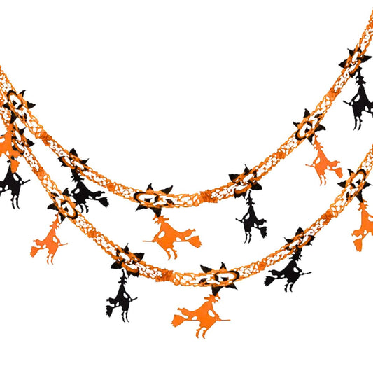 Guirnalda Papel Brujas Halloween 2.6mts - Louicid