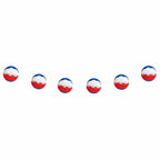 Guirnalda Tricolor de 6 Esferas 3mts - Louicid