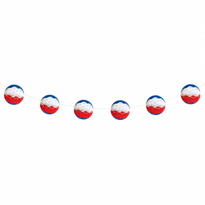 Guirnalda Tricolor de 6 Esferas 3mts - Louicid