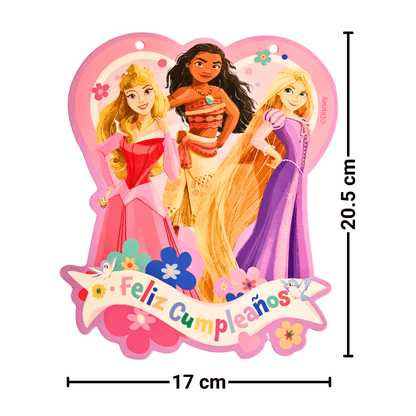 Guirnalda Feliz Cumpleaños 3mts Princesas Disney - Louicid