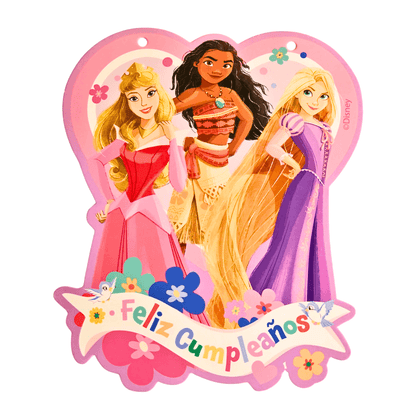 Guirnalda Feliz Cumpleaños 3mts Princesas Disney - Louicid