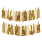 Guirnaldas Tassel 18 Porras Doradas - Louicid