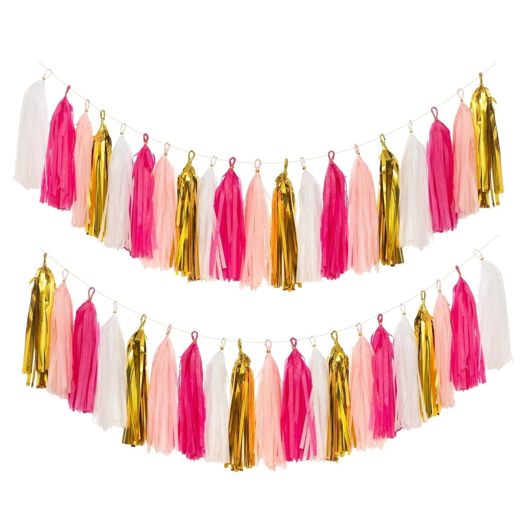 Guirnaldas Tassel 18 Porras Rosadas - Louicid