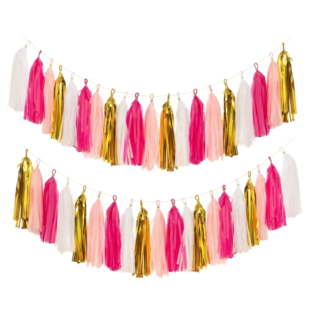 Guirnaldas Tassel 18 Porras Rosadas - Louicid