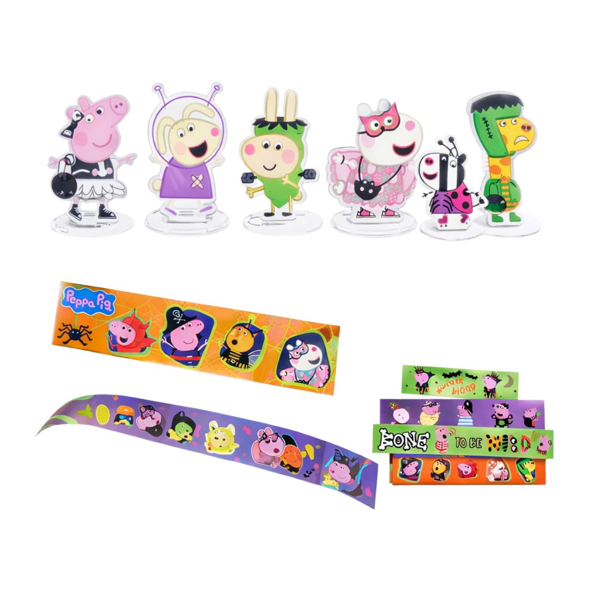 Huevo Sorpresa Peppa Pig Halloween Sticker Cinta - Louicid