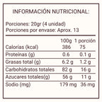 Información Nutricional Caramelo Revolcón Hiper Ácido 250gr 50 unidades - Louicid