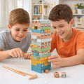Juego Apilable de Animales 82 Bloques Madera - Louicid